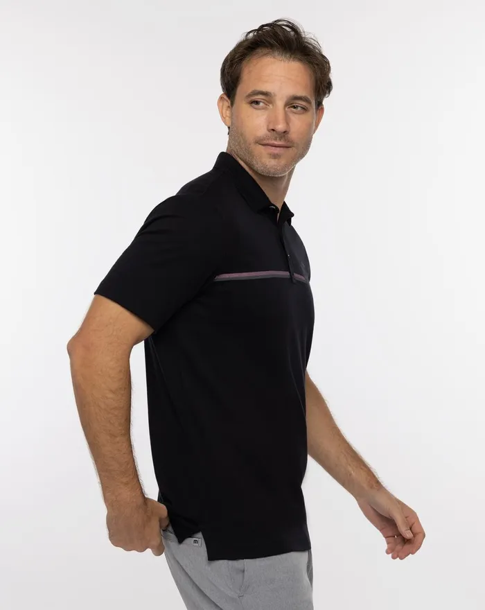Men Polos TravisMathew HIGH SURF POLO Black