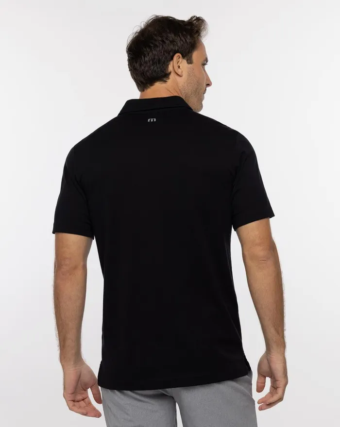 Men Polos TravisMathew HIGH SURF POLO Black