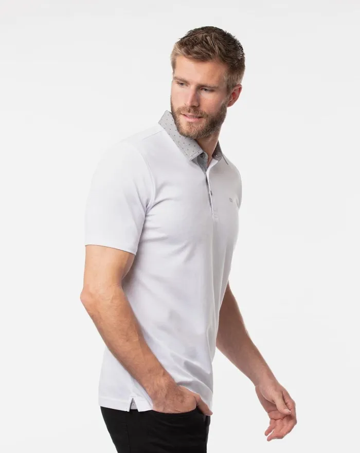 Men Polos TravisMathew MAKE OR BREAK White
