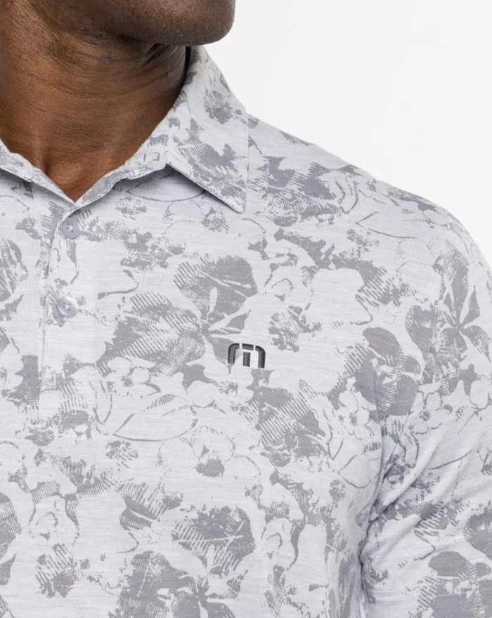 Men Polos TravisMathew PRIVATE DECK POLO Heather Light Grey