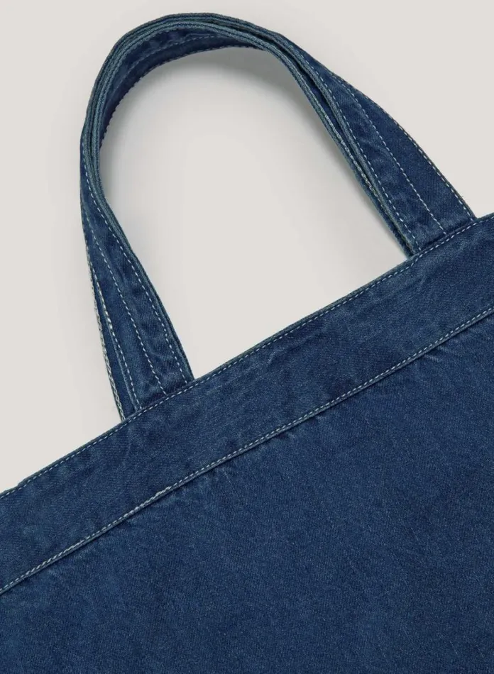 MensWomens Denim YMC Tote Bag Indigo