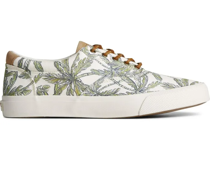 Men SeaCycled Striper II CVO Palm Sneaker Cream Sperry Sneakers