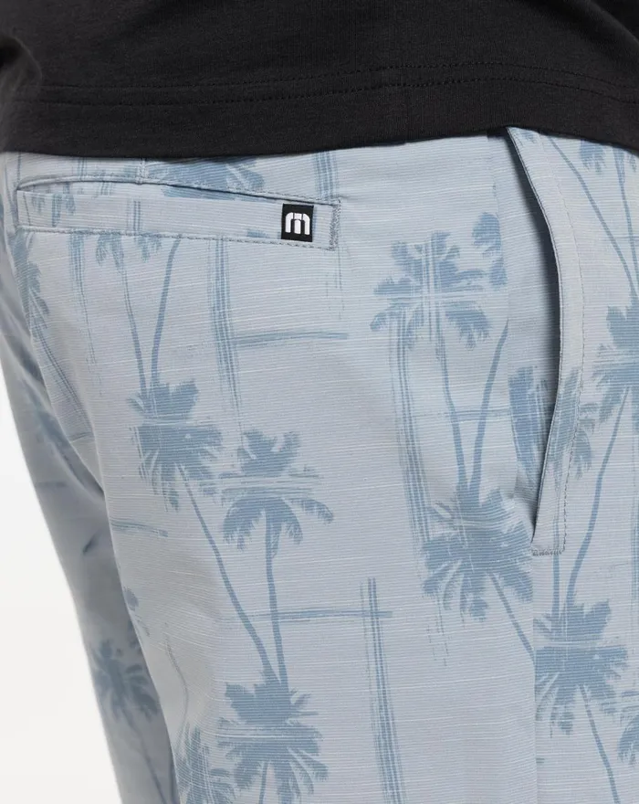 Men Shorts TravisMathew SMOOTH TALKER SHORT Heather Faded Denim