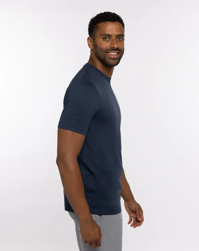 Men Tees TravisMathew FREE DAY TEE Dress Blues Men Tees TravisMathew FREE DAY TEE Dress Blues