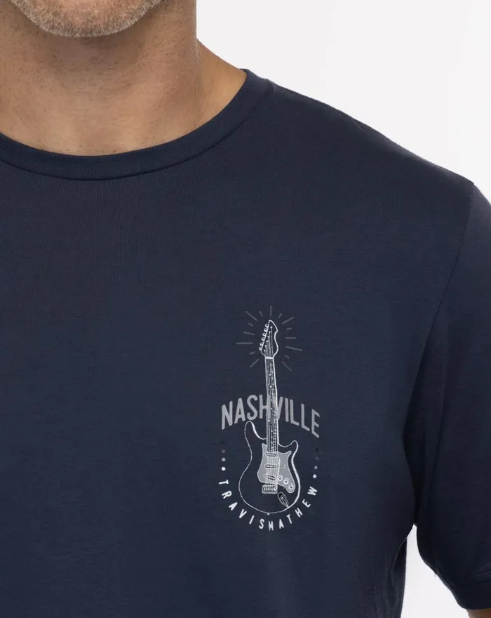Men Tees TravisMathew HEADLAMP TEE Mood Indigo