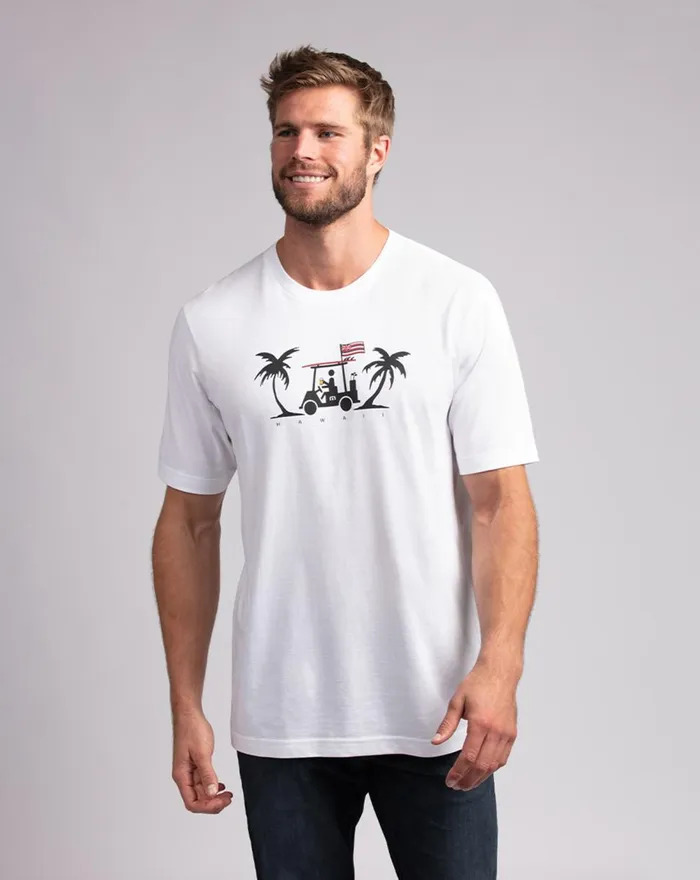 Men Tees TravisMathew PIPELINE DREAMS TEE White