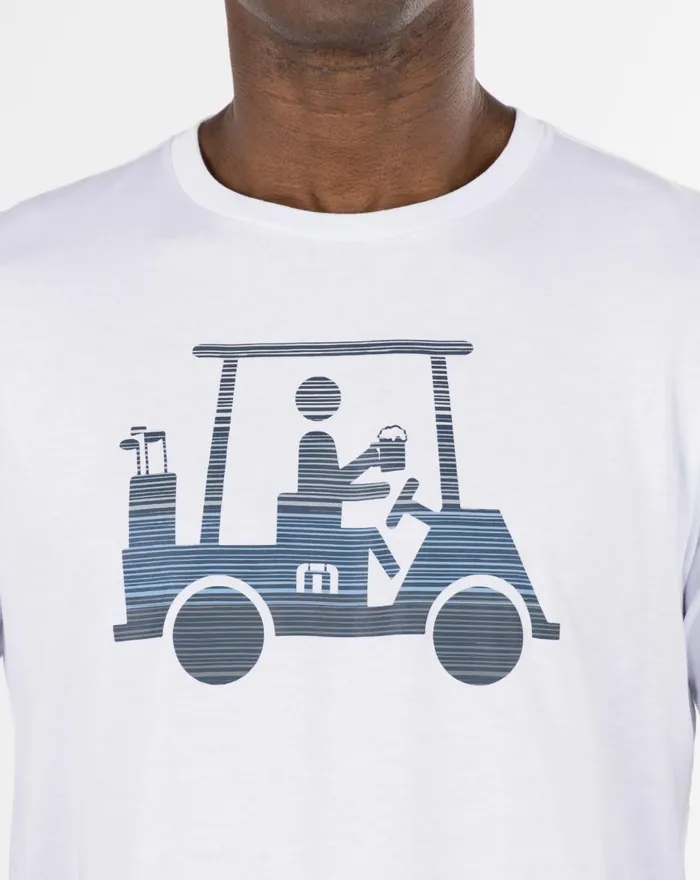 Men Tees TravisMathew RACE YOU TEE White