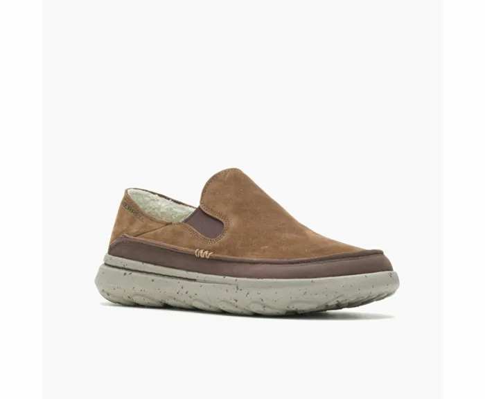 MERRELL SlipOns Men Hut Moc 2 Suede Earth MERRELL SlipOns Men Hut Moc 2 Suede Earth