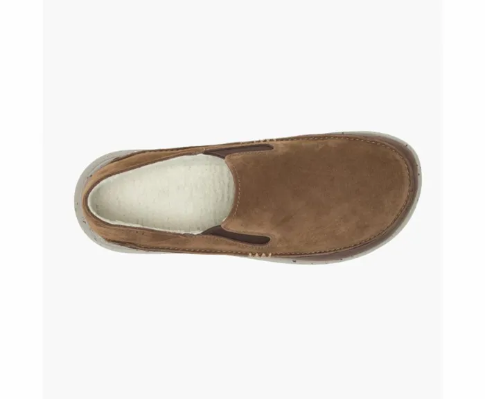 MERRELL SlipOns Men Hut Moc 2 Suede Earth MERRELL SlipOns Men Hut Moc 2 Suede Earth