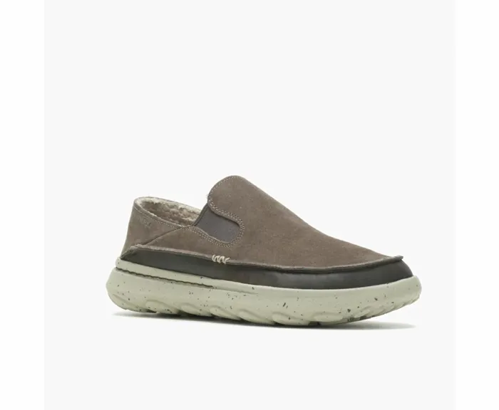 MERRELL SlipOns Men Hut Moc 2 Suede Gunsmoke MERRELL SlipOns Men Hut Moc 2 Suede Gunsmoke