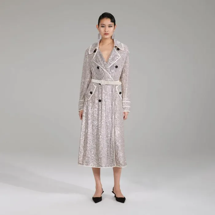 Outerwear Woman SelfPortrait Houndstooth Coat Outerwear Woman SelfPortrait Houndstooth Coat