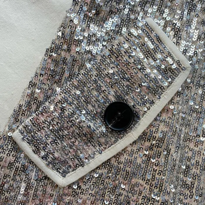 Outerwear Woman SelfPortrait Stretch Sequin Coat