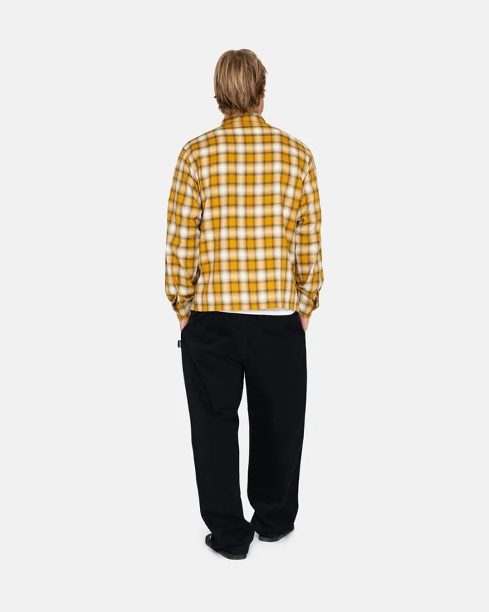 Pants Men Stussy AIRBRUSH ICON BEACH PANT Black Pants Men Stussy AIRBRUSH ICON BEACH PANT Black