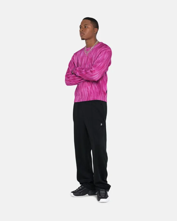 Pants Men Stussy POLY TRACK PANT Black Pants Men Stussy POLY TRACK PANT Black