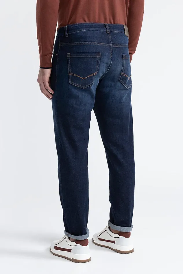 Peserico Denim Man Indigo Stretch Cotton Jeans Inkwell Blue Peserico Denim Man Indigo Stretch Cotton Jeans Inkwell Blue