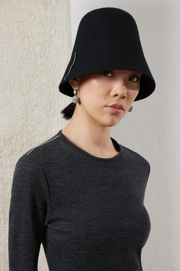 Peserico Dresses And Jumpsuits Woman Fluid WoolCotton Jersey Midi Dress Graphite Peserico Dresses And Jumpsuits Woman Fluid WoolCotton Jersey Midi Dress Graphite