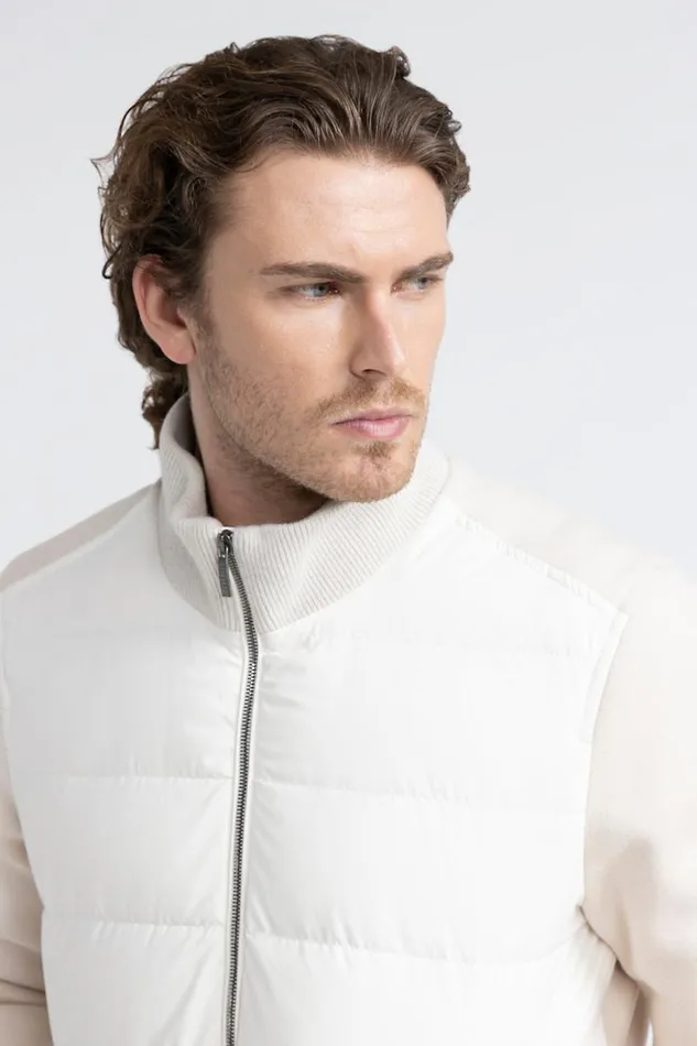 Peserico Outerwear Man Wr Goose Down Bomber Hornbeam Peserico Outerwear Man Wr Goose Down Bomber Hornbeam