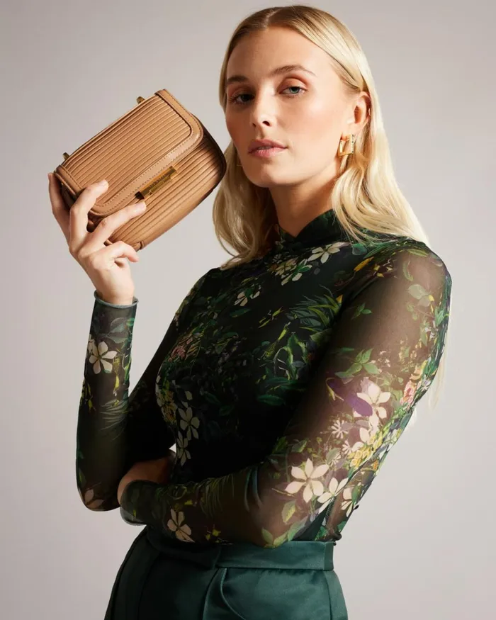 Plisse Crossbody Bag Camel Women Ted Baker Bags Plisse Crossbody Bag Camel Women Ted Baker Bags