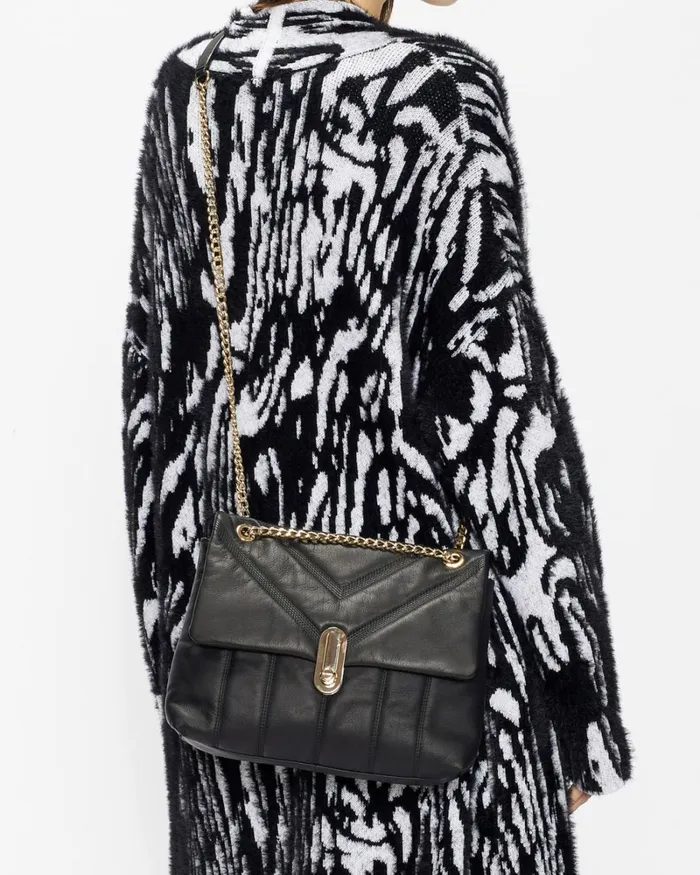 Puffer Quilted Leather Crossbody Bag Black Women Ted Baker Bags