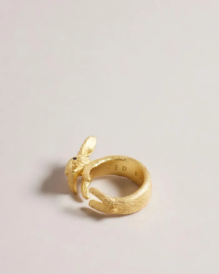 Rabbit Ring Gold Color Women Ted Baker Jewelry Rabbit Ring Gold Color Women Ted Baker Jewelry