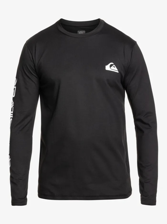 Rashguards Men Quiksilver Omni Session Long Sleeve Upf 50 Surf TShirt Black Rashguards Men Quiksilver Omni Session Long Sleeve Upf 50 Surf TShirt Black