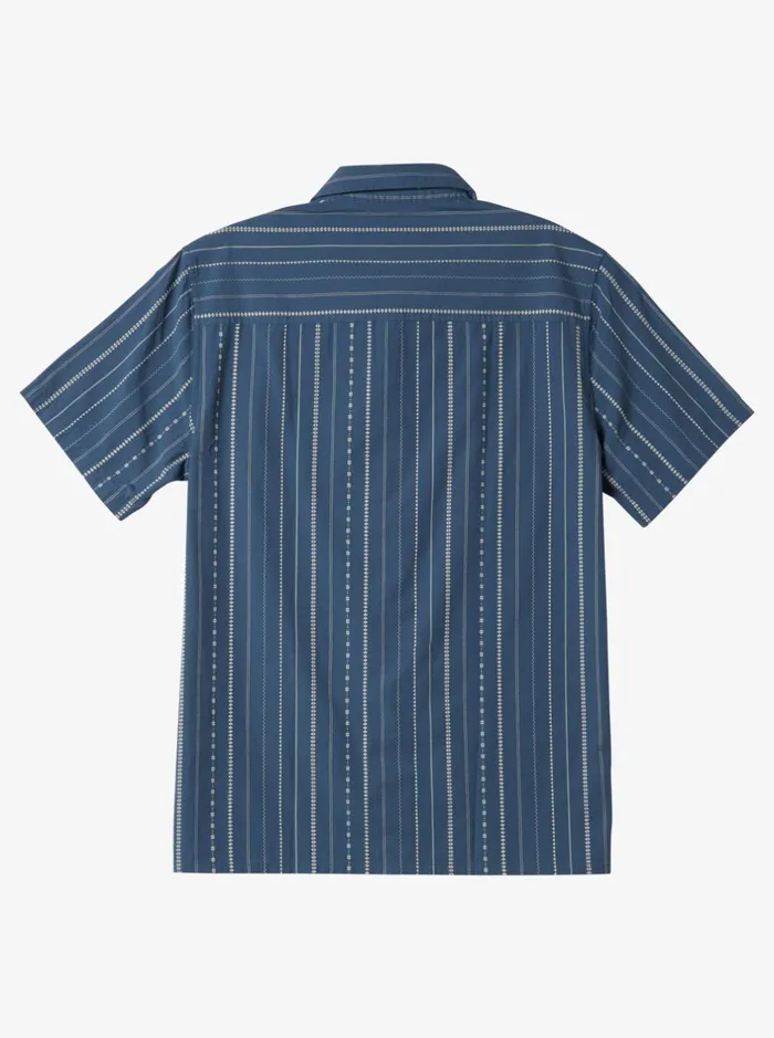 Shirts and Polos Men Quiksilver Pacific Stripe Short Sleeve Woven Shirt Berring Sea Pacific Stripes Shirts and Polos Men Quiksilver Pacific Stripe Short Sleeve Woven Shirt Berring Sea Pacific Stripes