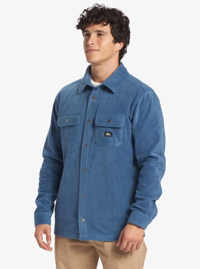 Shirts and Polos Men Quiksilver Surf Days Long Sleeve Fleece Shirt Midnight Navy Surf Days Shirts and Polos Men Quiksilver Surf Days Long Sleeve Fleece Shirt Midnight Navy Surf Days