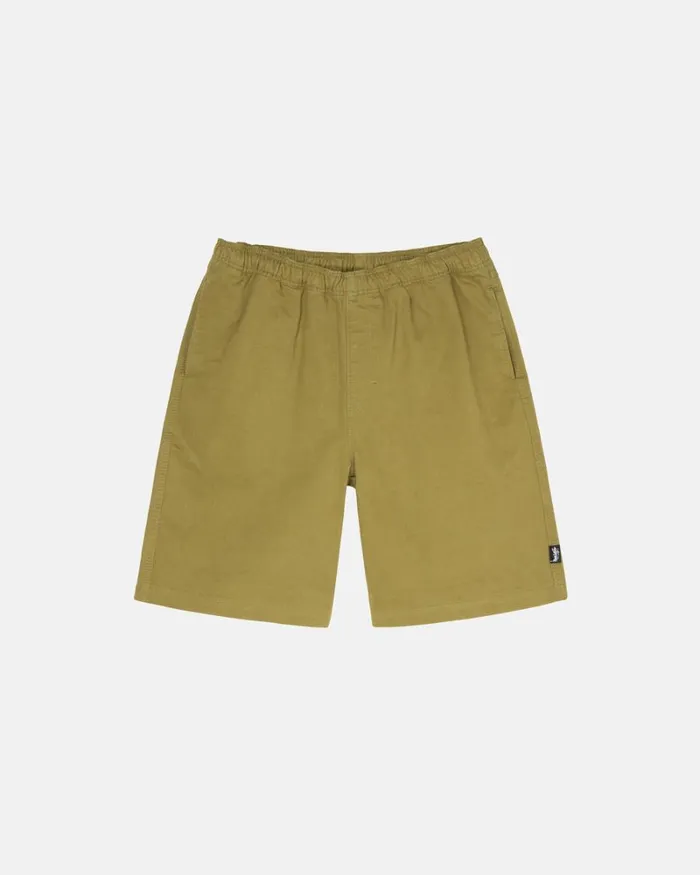 Shorts Men Stussy BRUSHED BEACH SHORT Bright Olive