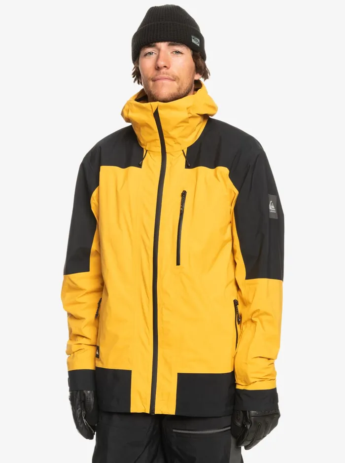 Snow Jackets Men Quiksilver Ultralight GoreTex Technical Snow Jacket Mineral Yellow Snow Jackets Men Quiksilver Ultralight GoreTex Technical Snow Jacket Mineral Yellow