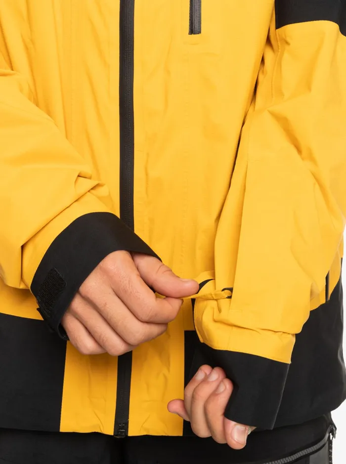 Snow Jackets Men Quiksilver Ultralight GoreTex Technical Snow Jacket Mineral Yellow Snow Jackets Men Quiksilver Ultralight GoreTex Technical Snow Jacket Mineral Yellow
