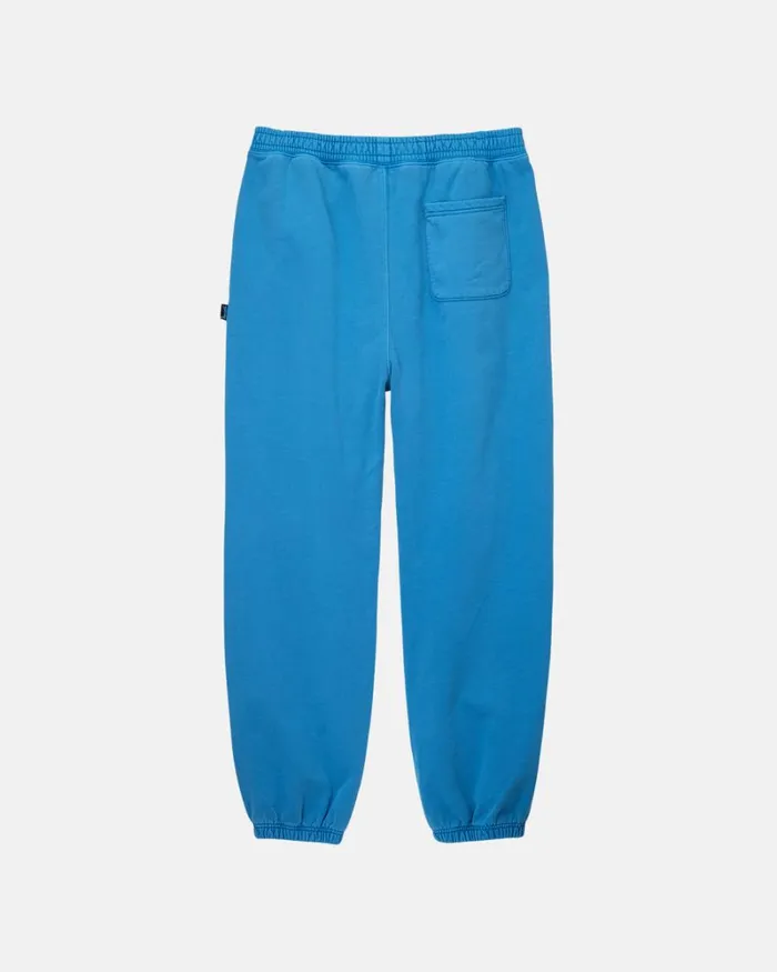 Sweats Men Stussy PIGMENT DYED FLEECE PANT Blue Sweats Men Stussy PIGMENT DYED FLEECE PANT Blue
