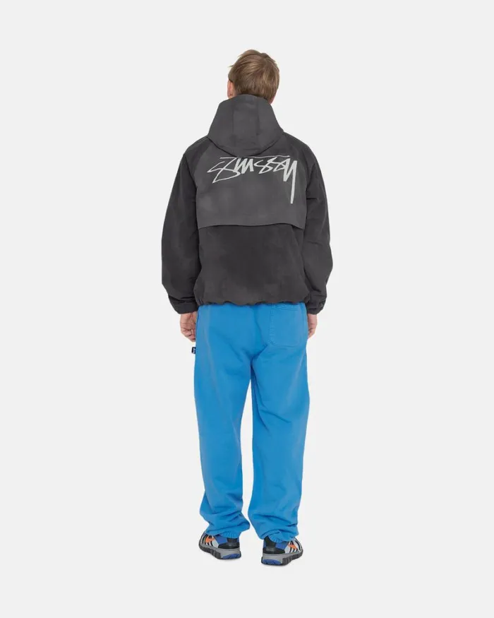 Sweats Men Stussy PIGMENT DYED FLEECE PANT Blue Sweats Men Stussy PIGMENT DYED FLEECE PANT Blue