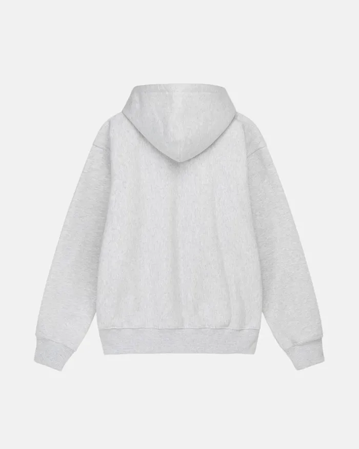 Sweats Men Stussy STOCK BOX HOODIE Ash Heather Sweats Men Stussy STOCK BOX HOODIE Ash Heather