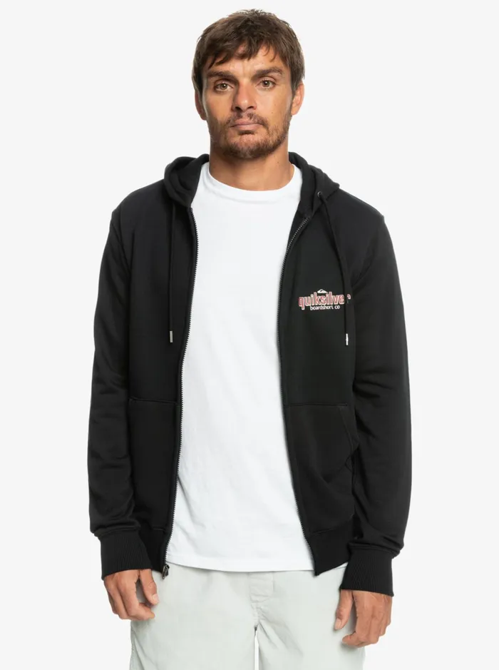 Sweatshirts and Hoodies Men Quiksilver Quik Words ZipUp Hoodie Black Sweatshirts and Hoodies Men Quiksilver Quik Words ZipUp Hoodie Black