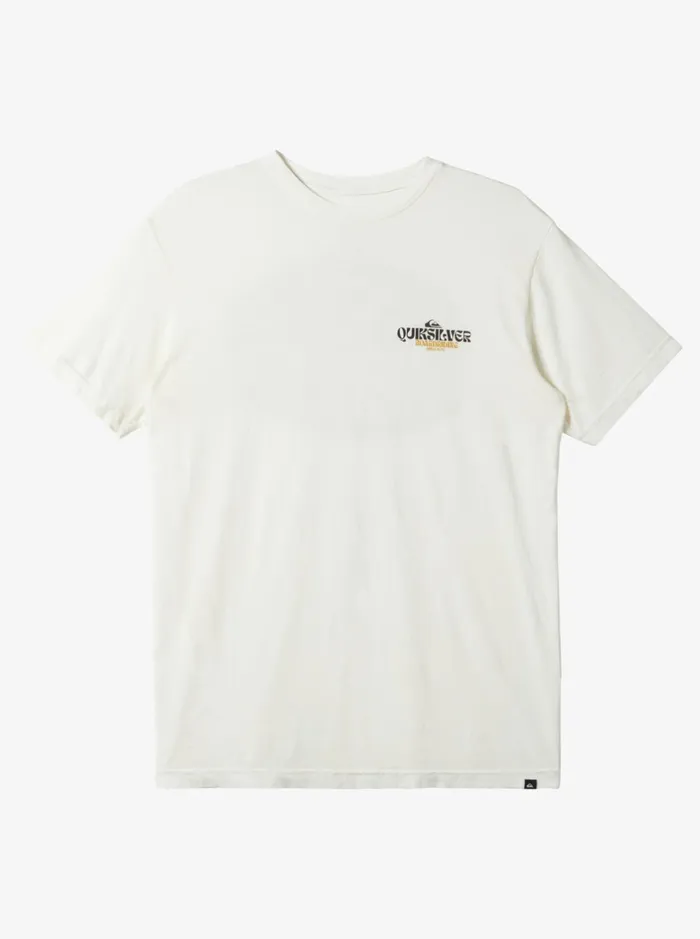 Tees Men Quiksilver Bold Move TShirt Antique White