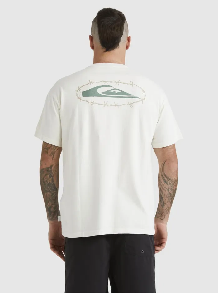 Tees Men Quiksilver Mikey TShirt Snow White Tees Men Quiksilver Mikey TShirt Snow White