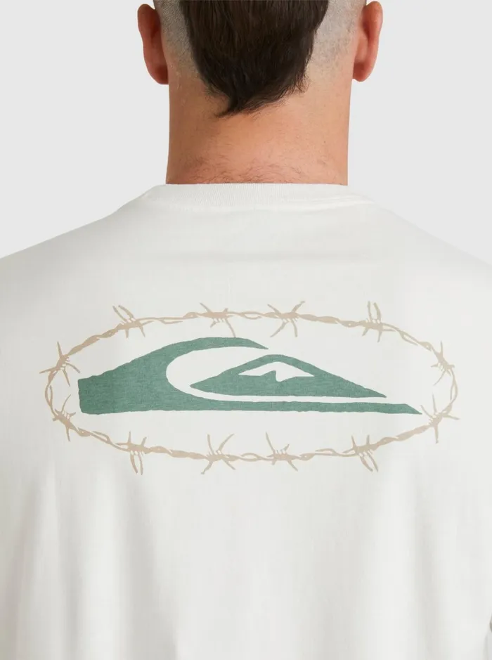 Tees Men Quiksilver Mikey TShirt Snow White Tees Men Quiksilver Mikey TShirt Snow White