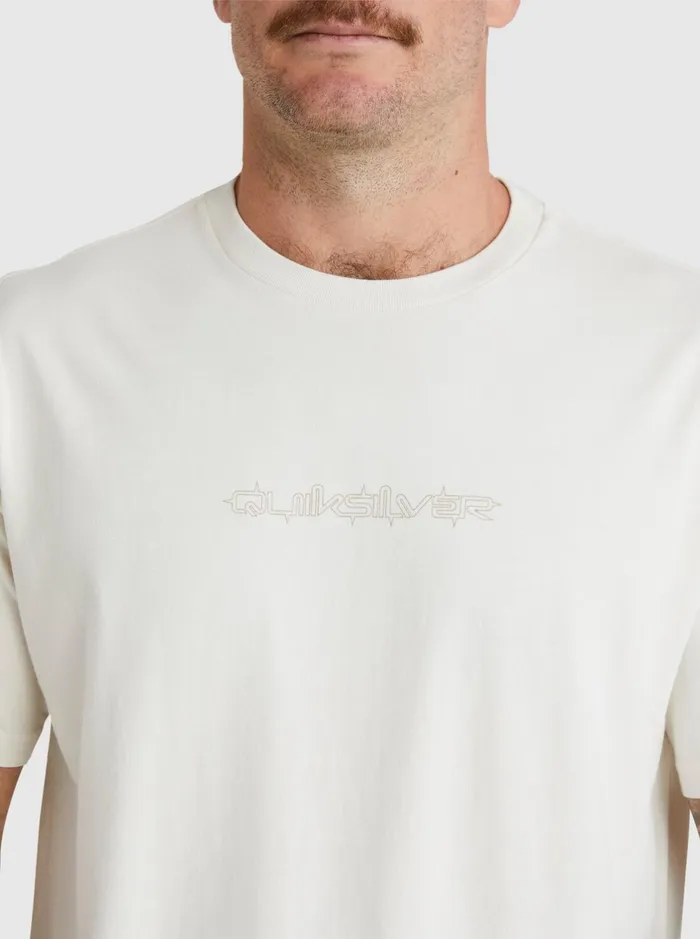 Tees Men Quiksilver Mikey TShirt Snow White Tees Men Quiksilver Mikey TShirt Snow White
