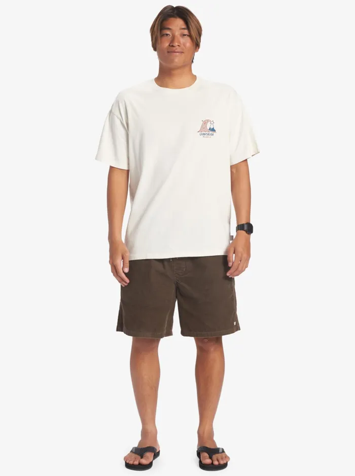 Tees Men Quiksilver Roadways Mnd TShirt Gardenia Tees Men Quiksilver Roadways Mnd TShirt Gardenia