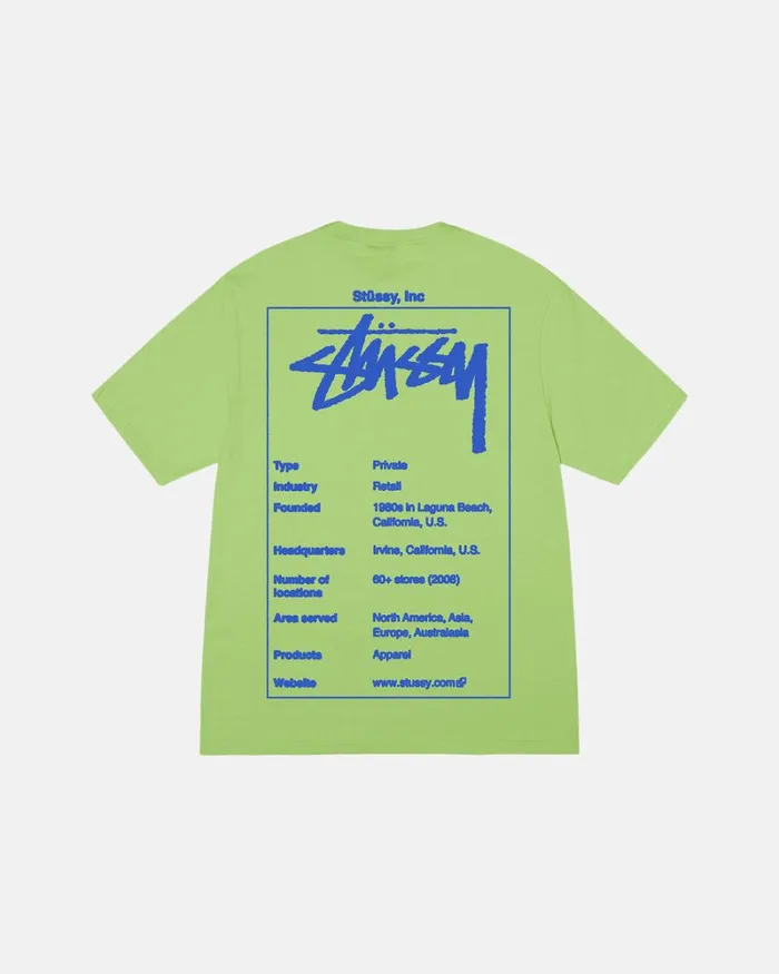 Tees Men Stussy WIKI TEE Tea