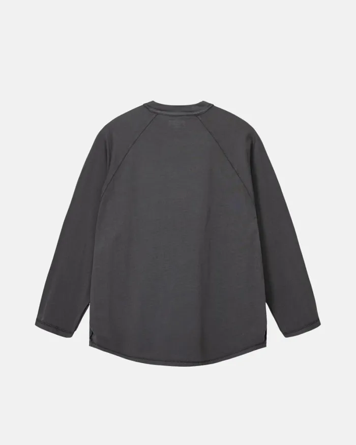 Tops and Shirts Men Stussy INSIDE OUT RAGLAN Faded Black Tops and Shirts Men Stussy INSIDE OUT RAGLAN Faded Black