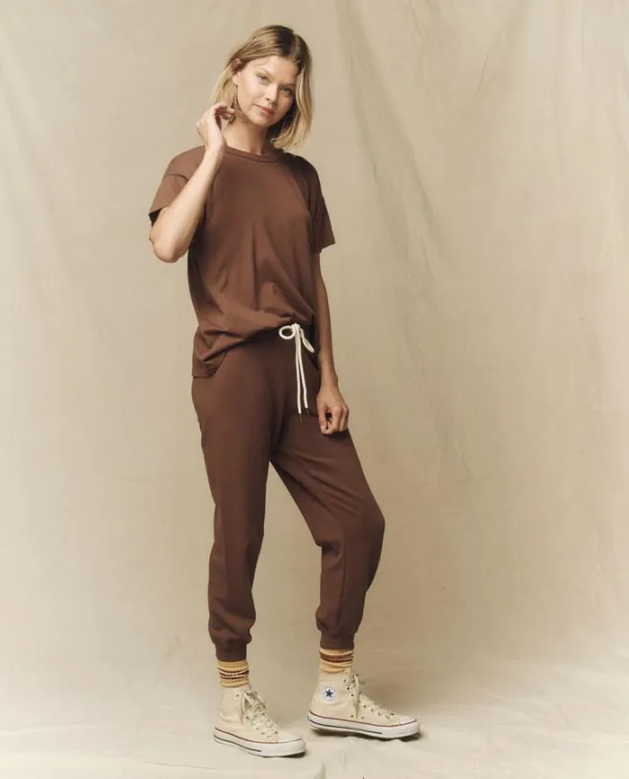 Tops Women039s The Great The Boxy Crew Hickory