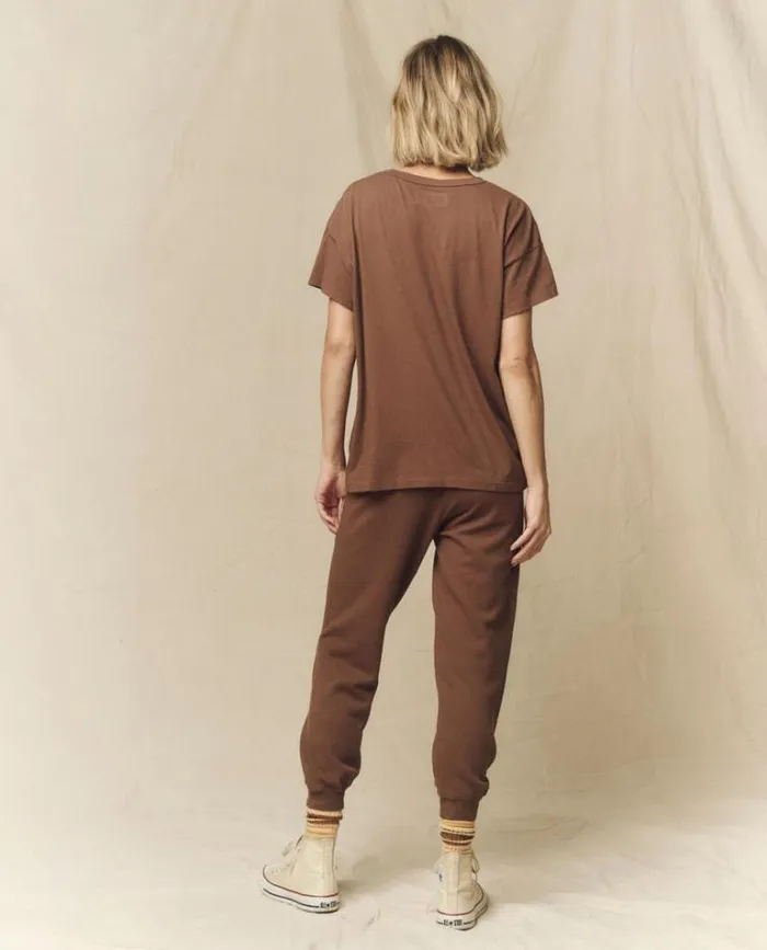 Tops Women039s The Great The Boxy Crew Hickory