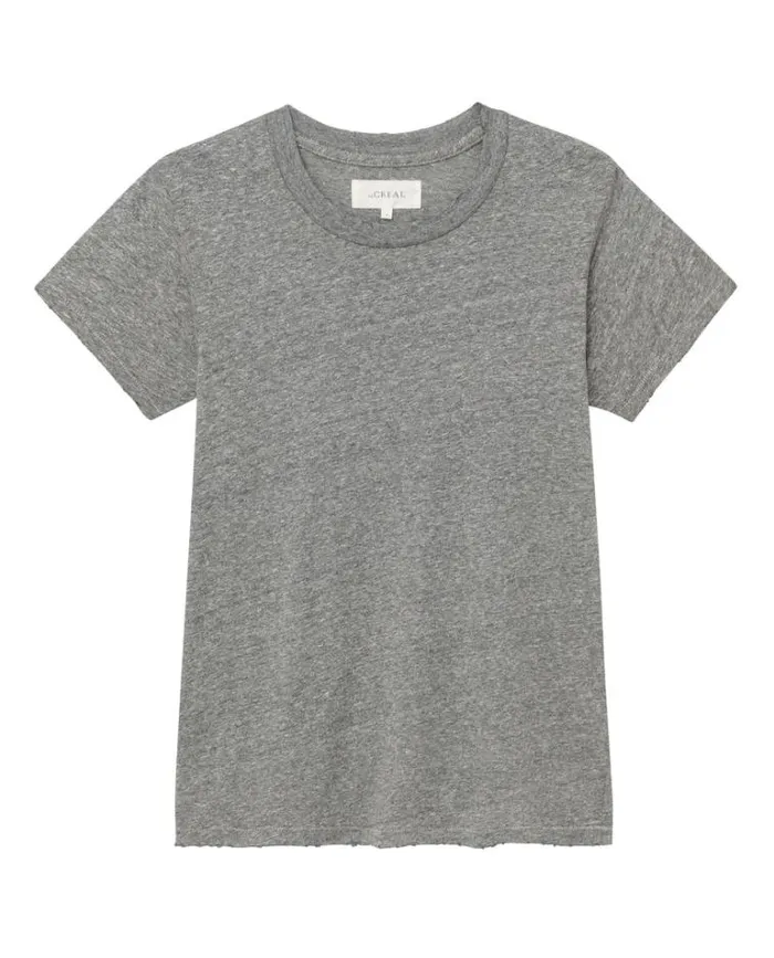 Tops Women039s The Great The Slim Tee Heather Grey
