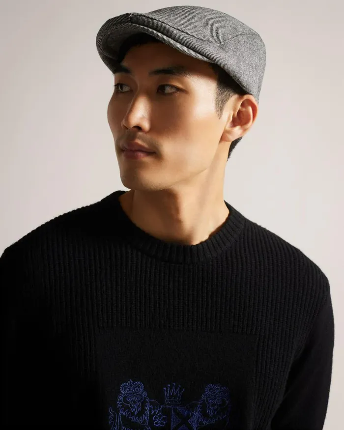 Tweed Flat Cap Gray Men Ted Baker Hats and Caps Tweed Flat Cap Gray Men Ted Baker Hats and Caps