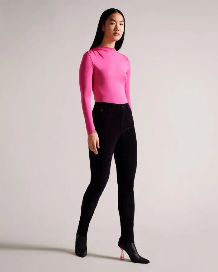 Velvet Skinny Leg Jeans Black Women Ted Baker Clothing