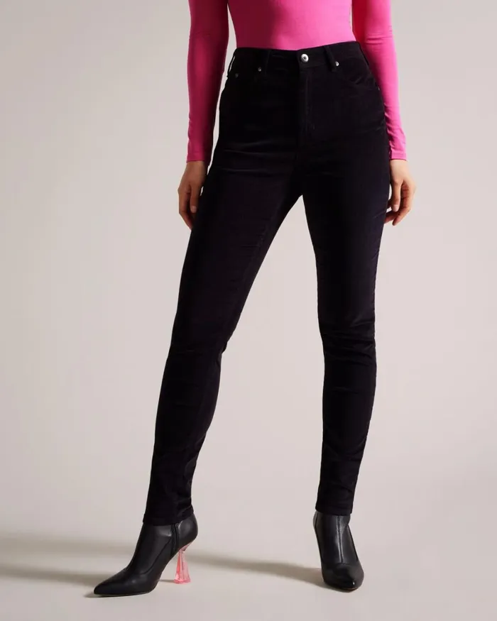 Velvet Skinny Leg Jeans Black Women Ted Baker Clothing