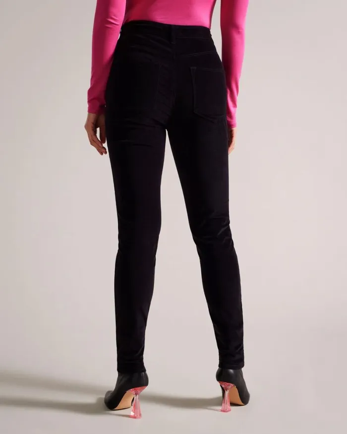 Velvet Skinny Leg Jeans Black Women Ted Baker Clothing