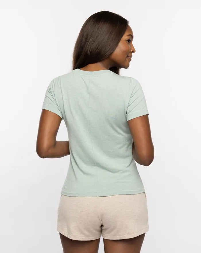 Women All Tops TravisMathew CLOUD JERSEY TEE Jade