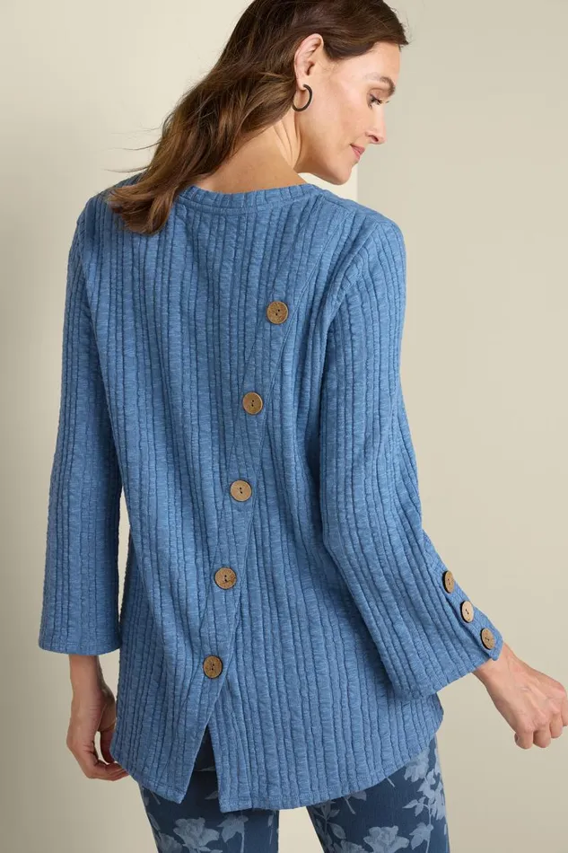 Women Goldie Knit Tunic Quiet Harbor Soft Surroundings Tops Women Goldie Knit Tunic Quiet Harbor Soft Surroundings Tops